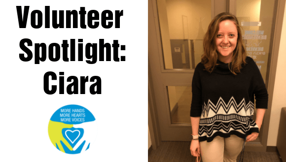 Volunteer Spotlight Ciara Banner