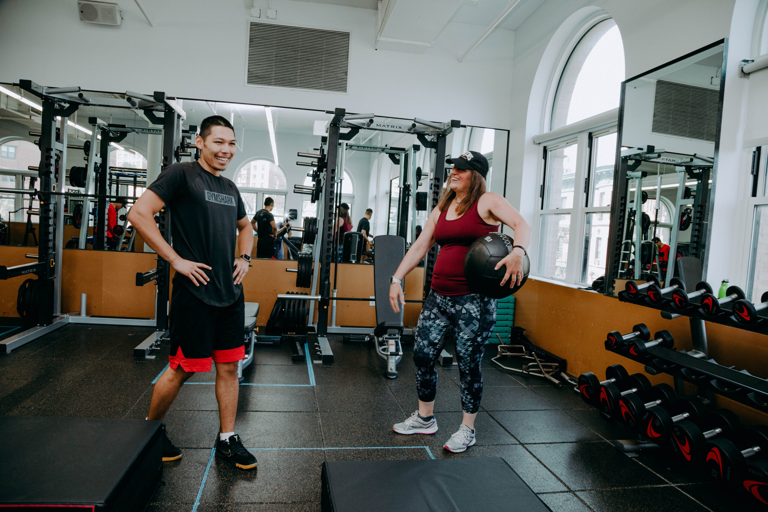 people working out
